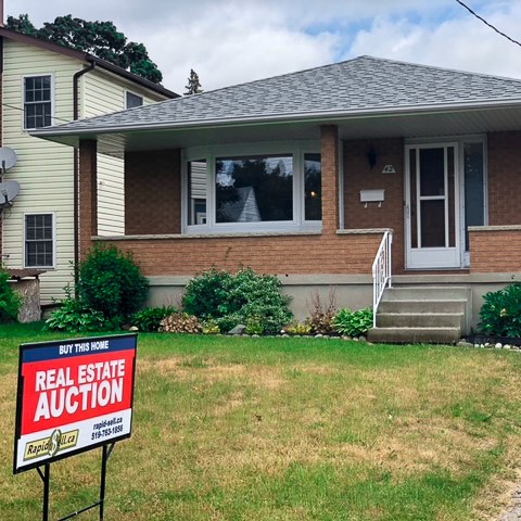 Real estate sold by online auction at Rapid-Sell