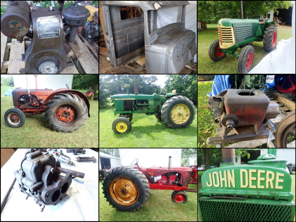 Online Auction - Vintage Farm Tractors - Feature image, collage