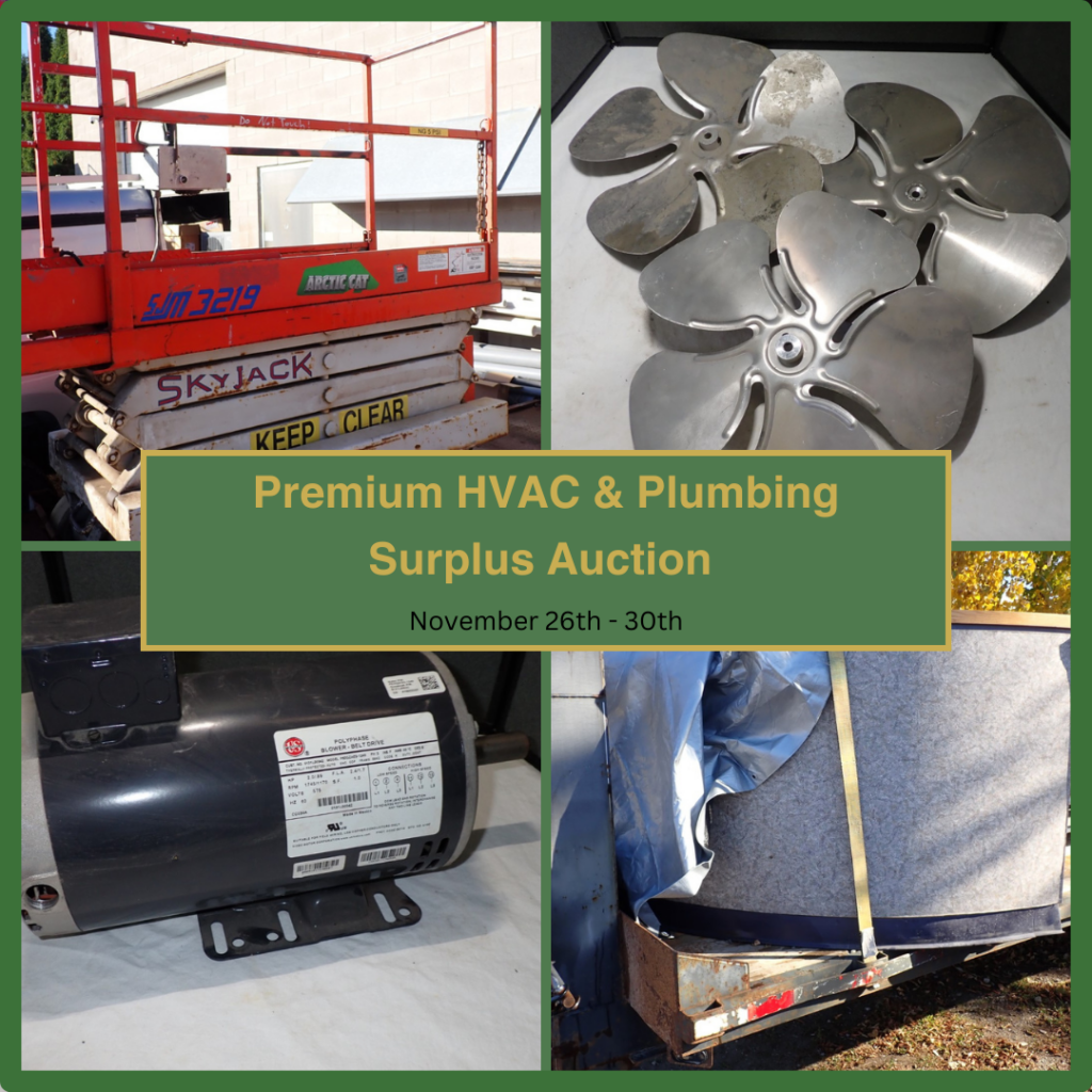 Premium HVAC & Plumbing Surplus Auction