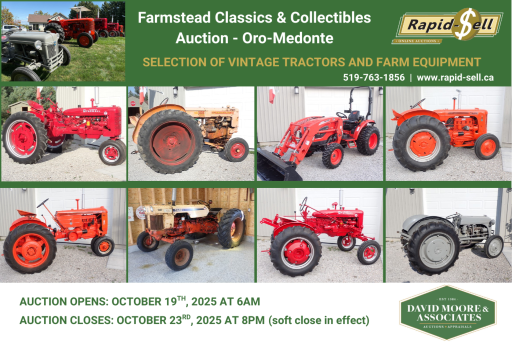 Farmstead Classics & Collectibles Auction - Oro-Medonte | Ontario Auction | Auction Ontario | Online Auctions 