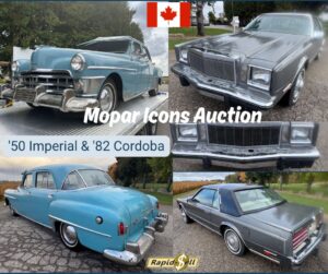 Mopar Icons Auction: ‘50 Imperial & ‘82 Cordoba - Guelph